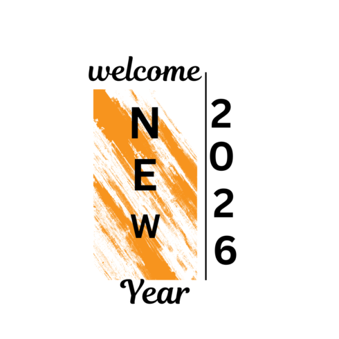 New Year T shirt design cover image.