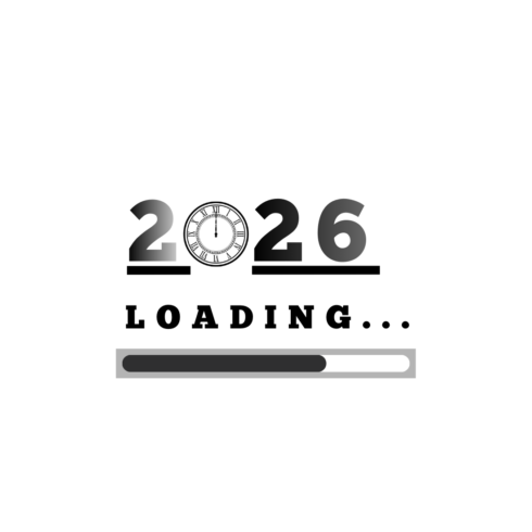 2026 New year T-shirt design cover image.