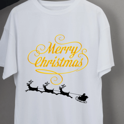 Marry Christmas t shirt design cover image.