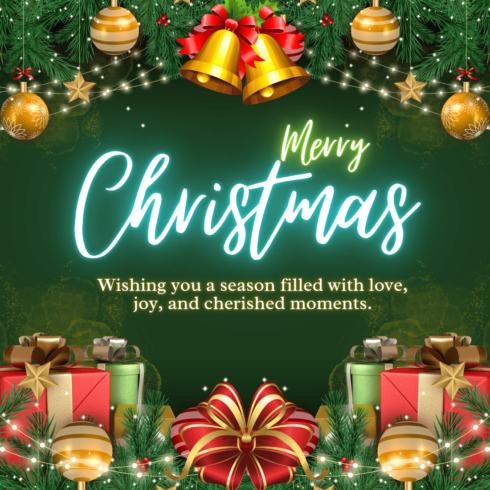 Merry Christmas – A Season of Love, Joy & Golden Memories cover image.