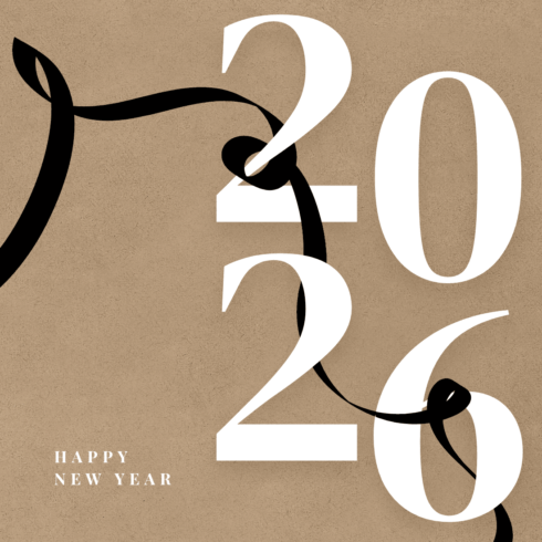 Happy new year 2026 mug design cover image.