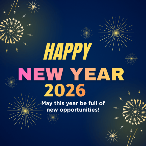 Happy New Year 2026 – Sparkle & Opportunity T‑Shirt cover image.