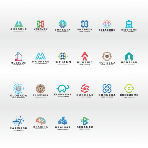 22 All in One Logos Vector Template cover image.