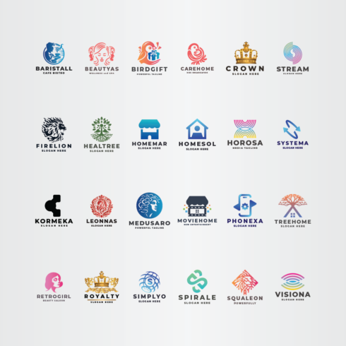 24 All in One Logos Vector Template cover image.