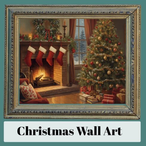 Christmas Wall Art Mega Bundle | Festive Holiday Prints | Cozy Decor, Santa, Winter Forest, Nativity | High-Resolution Digital Download cover image.