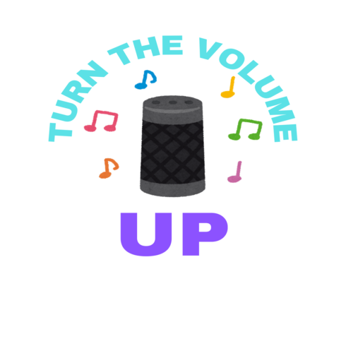Turn the volume up 1 four new T-Shirt designs cover image.