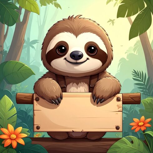 30 High-Quality Cute Cartoon Sloth Banners – Multiple Styles, Sizes & Spacious Layout Designs cover image.