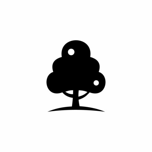 Simple Tree Silhouette Illustration for Nature and Park cover image.