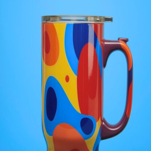 Multi colour Travel Mug new design cover image.