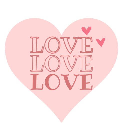 beautiful love t shirt design cover image.