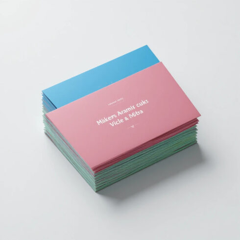 Premium Visiting Card Mockup | Business Card Mockup | Front & Back View | Clean & Professional PSD cover image.