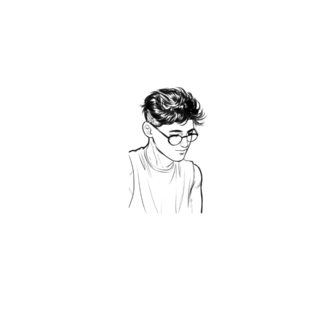 Unique sketch t shirt design cover image.