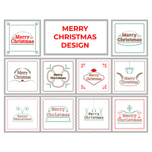 Merry Christmas Design cover image.