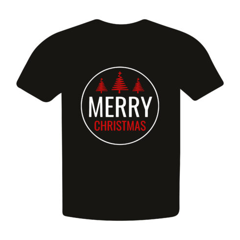 Modern Xmas Shirt for Men & Women - Geometric Trees Circle cover image.