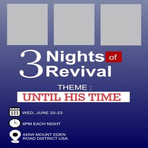 Church flyer template cover image.