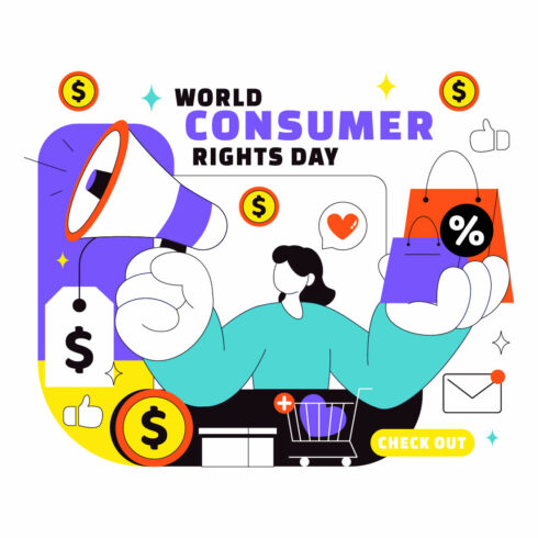 10 World Consumer Rights Day Illustration cover image.