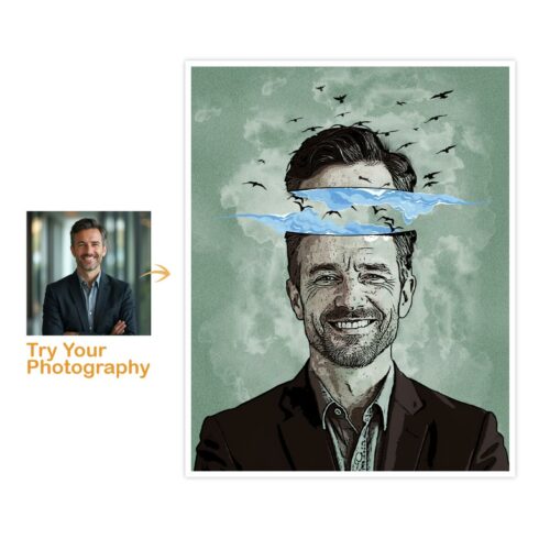 Editable Photoshop Art Photo Effect cover image.