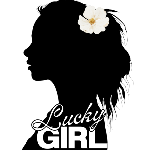 lucky girl t shirt design cover image.