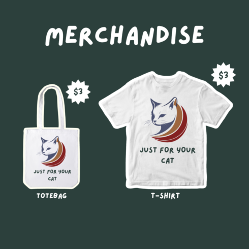 Stylish Cat Lover T-Shirt Design – JUST FOR YOUR CAT cover image.