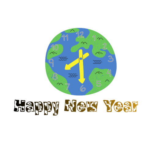 Happy New year design cover image.