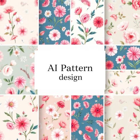 Premium Artistic Pattern Design Mega Bundle | Floral, Vintage & Abstract Seamless Patterns | Digital Paper Pack for Print & Web cover image.