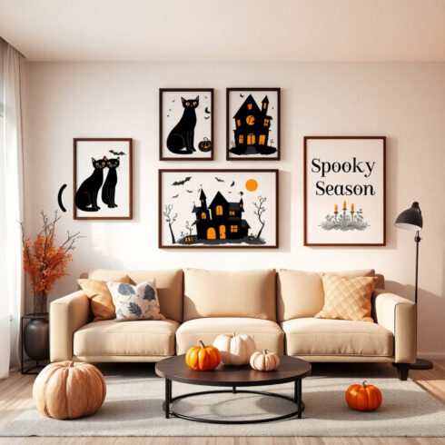 Spooky Season Wall Art | Halloween Printable Art | Cute & Gothic Digital Decor cover image.