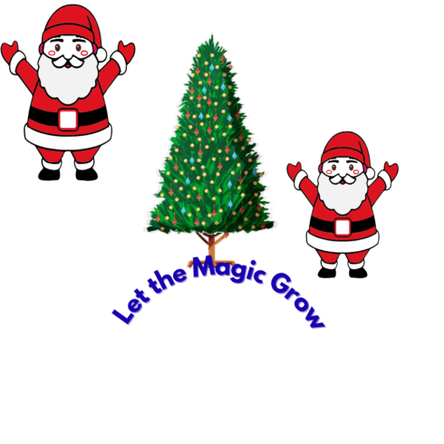 Minimal Christmas Tree T-Shirt Design – Let the Magic Grow | Holiday SVG PNG cover image.