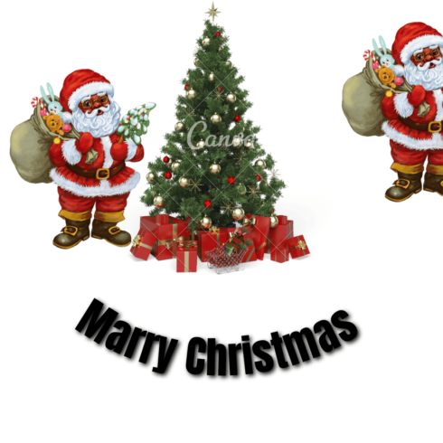 Marry Christmas t shirt design cover image.
