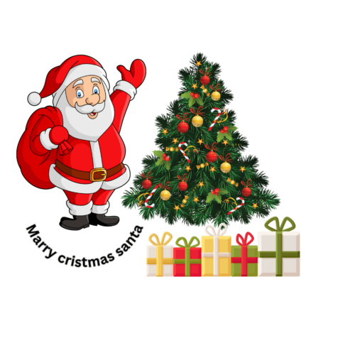 Marry Christmas t shirt cover image.