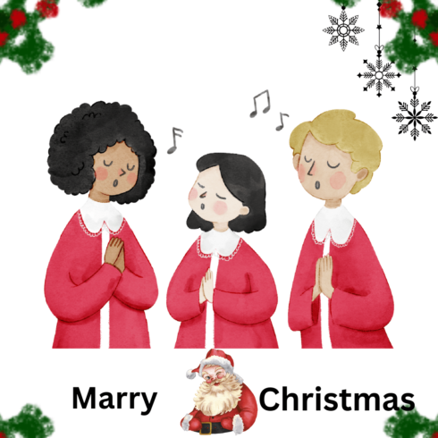 Marry Christmas t shirt design cover image.