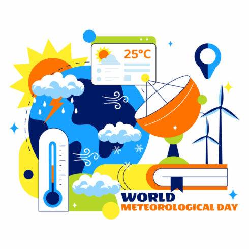 10 World Meteorological Day Illustration cover image.