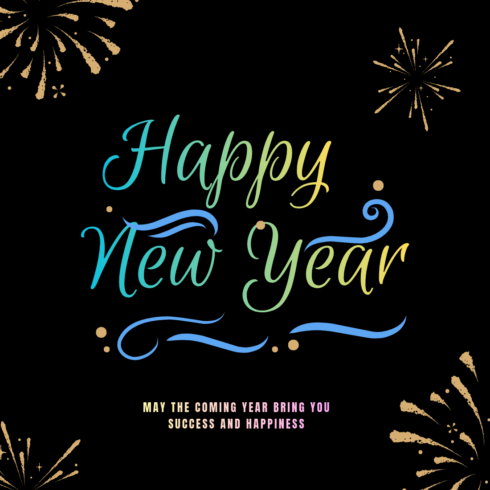 Happy New Year Celebration Greeting cover image.