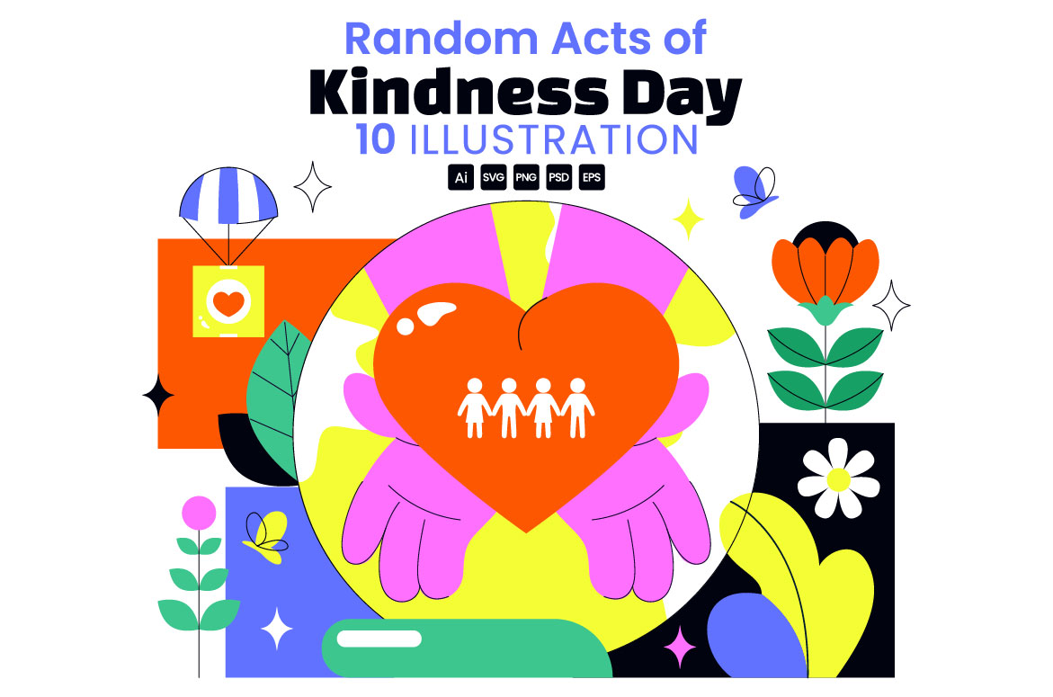 10 Random Acts of Kindness Day Illustration - MasterBundles