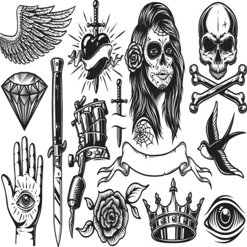 Minimal Black Ink Tattoo Design | Modern & Aesthetic Body Art cover image.