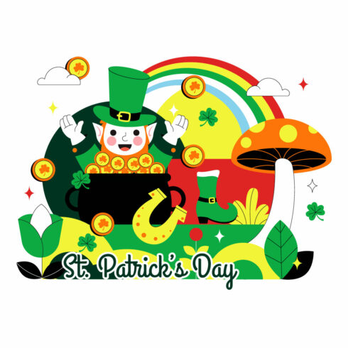 10 Happy St Patrick's Day Illustration cover image.