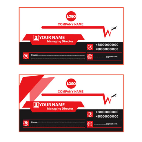 travel visiting card cover image.