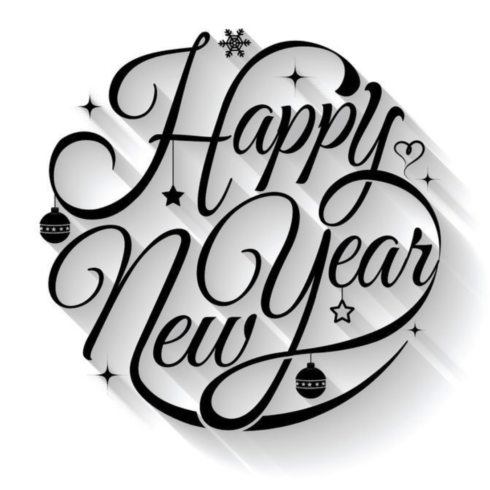 Happy new year t shirt design cover image.
