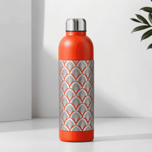 “Red & Silver Sleek Hydration Bottle” cover image.