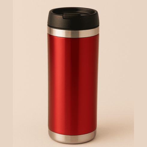 “Designer Contrast royal red & blue color Duo Travel Cup Mockups” cover image.