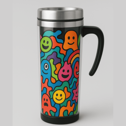 “Artful Adventures Travel Mug Mockup Duo” cover image.