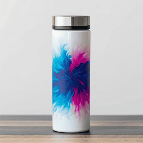 Vivid Duo Accents White Bottle Mockup cover image.