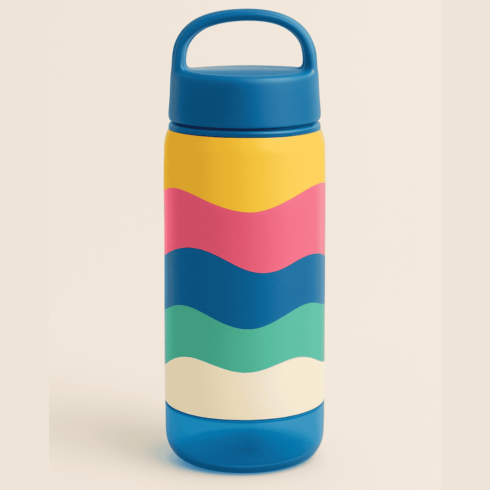 “Multicolor Fusion Layers Twin Bottle Mockup” cover image.