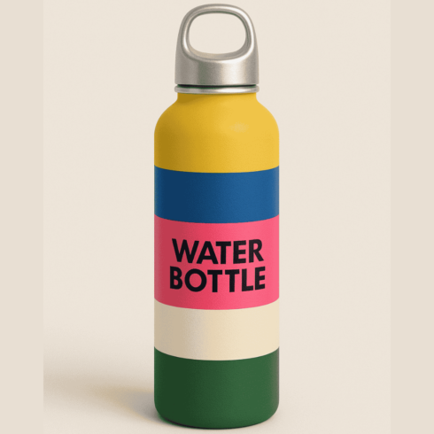 “Rainbow Strata Bottle Mockup Set” cover image.