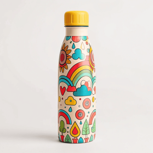 “Multicolor Essentials Bottle Mockup Pair” cover image.