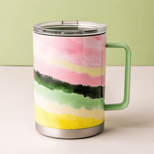 Soft Harmony Multicolor Watercolor Mug Mockup Duo cover image.