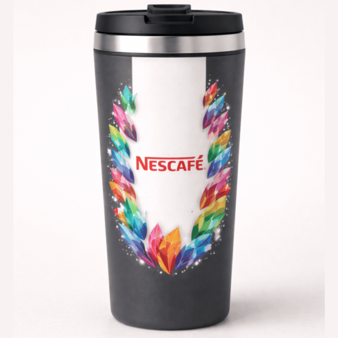 NESCAFÉ Crystal Accent Travel Mug Duo – Grey & Blue cover image.