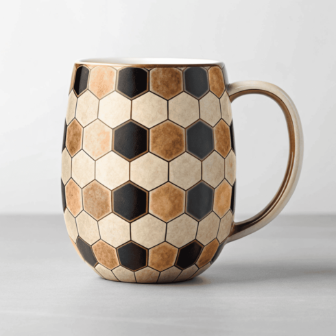 Abstract Geometric Mug Mockups – Hexagon Repeat Design Duo cover image.