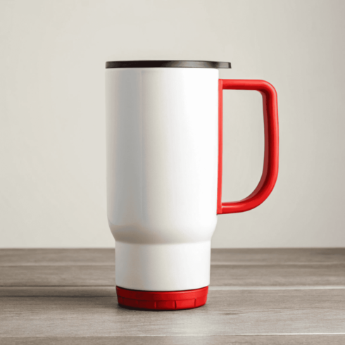 “Bold & Pure Insulated Travel Mug Mockups Duo – White and Red” cover image.