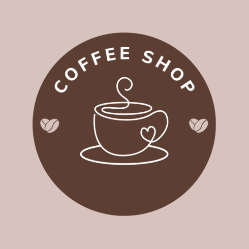 Coffee shop logo design cover image.