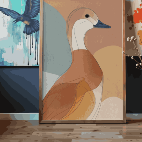 Elegant Duck Wall Art – Nature-Inspired Animal Home Décor Print cover image.